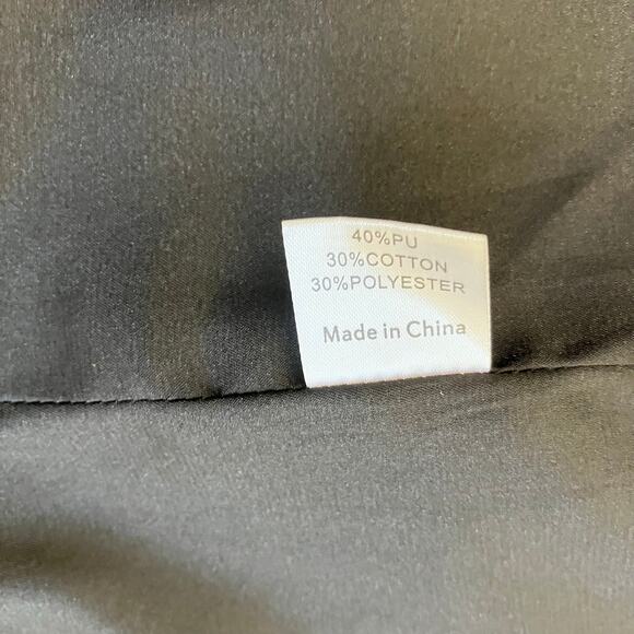 Princess Polly NWT Sz L/XL Ellen Faux Leather Double Breasted Blazer Jacket - Picture 13 of 16